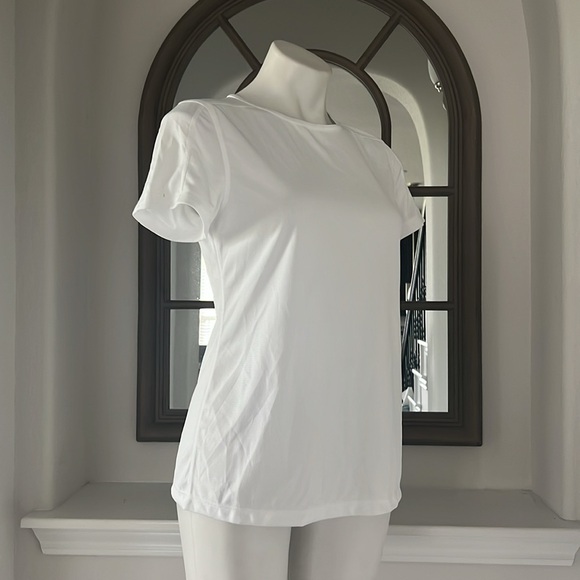 ID-Ideology Birdseye Mesh T-Shirt in White, Size S New w/Tag - Picture 5 of 8